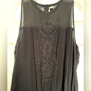 So pretty sheer, thank blouse